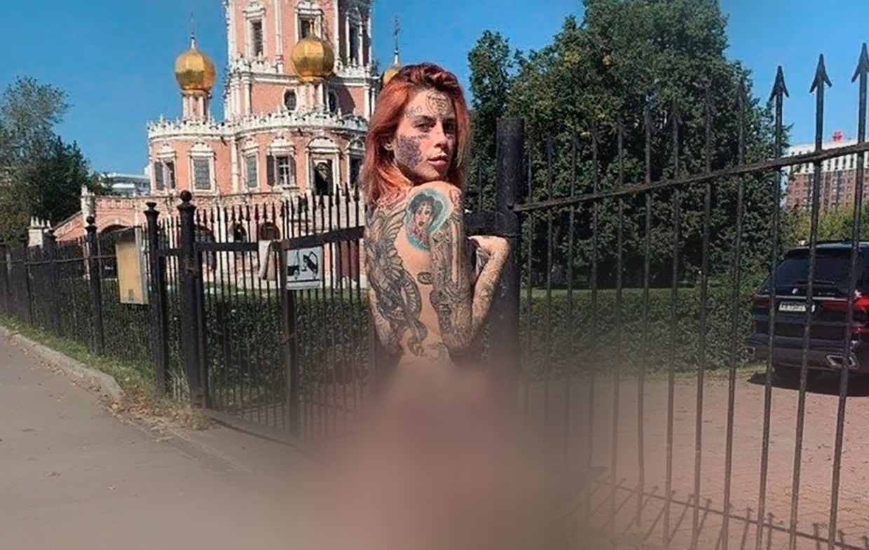 Modelo pode pegar até 1 ano de prisão por foto nua ao lado de Igreja, na Rússia 