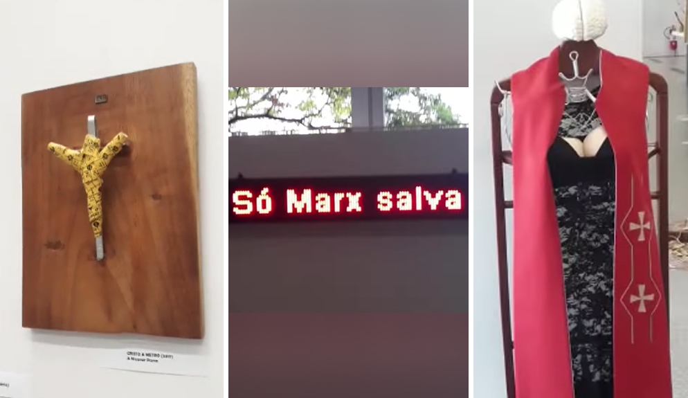 “Vilipêndio”: Exposição ridiculariza símbolos cristãos na Assembleia de Minas Gerais