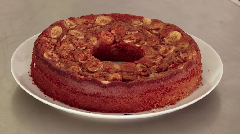 Bolo integral de banana