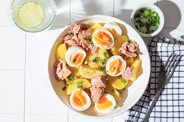 Para o dia a dia: batata com atum