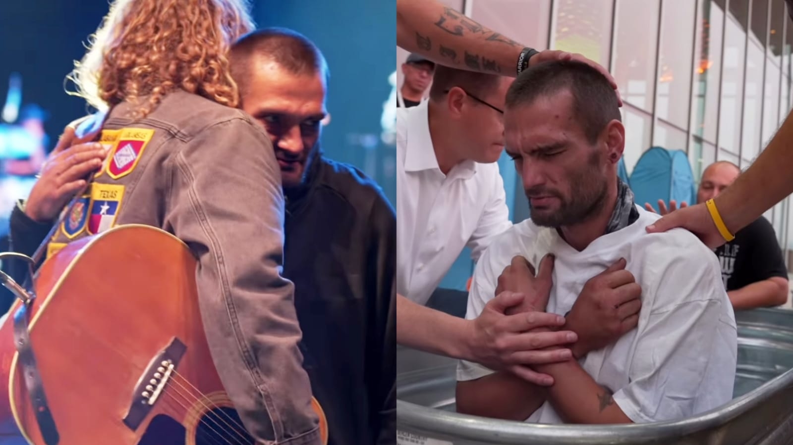 Após se arrepender, homem que roubou violão de ministro de louvor é batizado