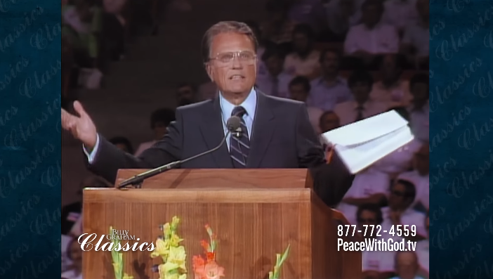 Pregação de Billy Graham no YouTube leva homem a Jesus: “Ele me escolheu”