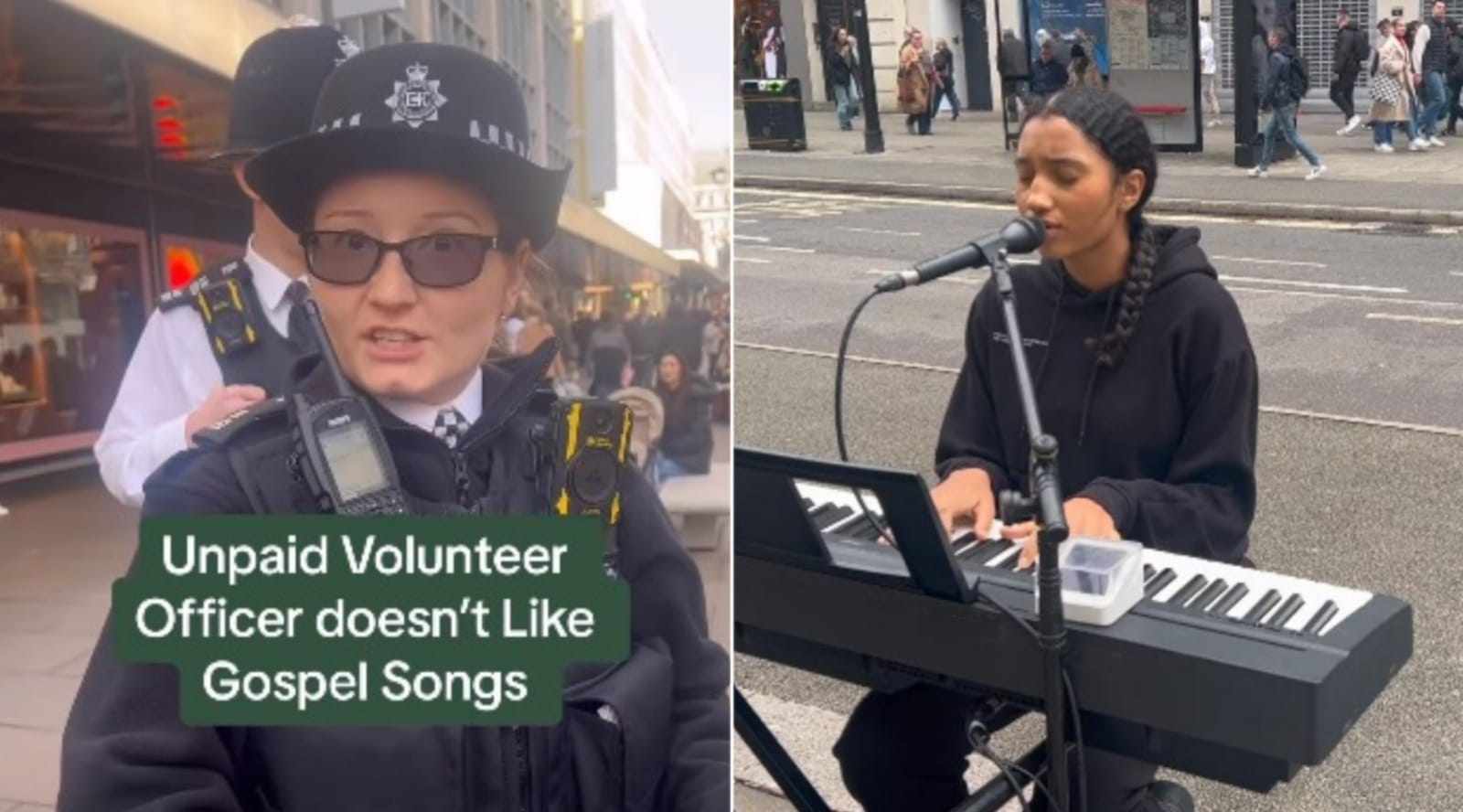 Policial aborda cristã por cantar louvores na rua, em Londres