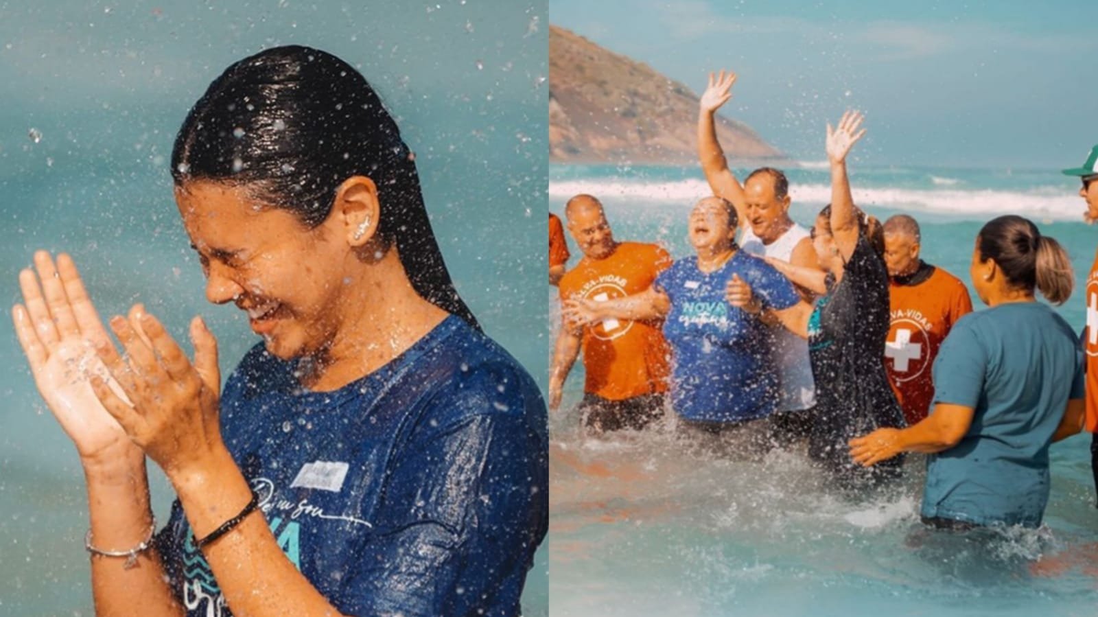 Igreja batiza mais de 1.200 pessoas em praia do Rio de Janeiro