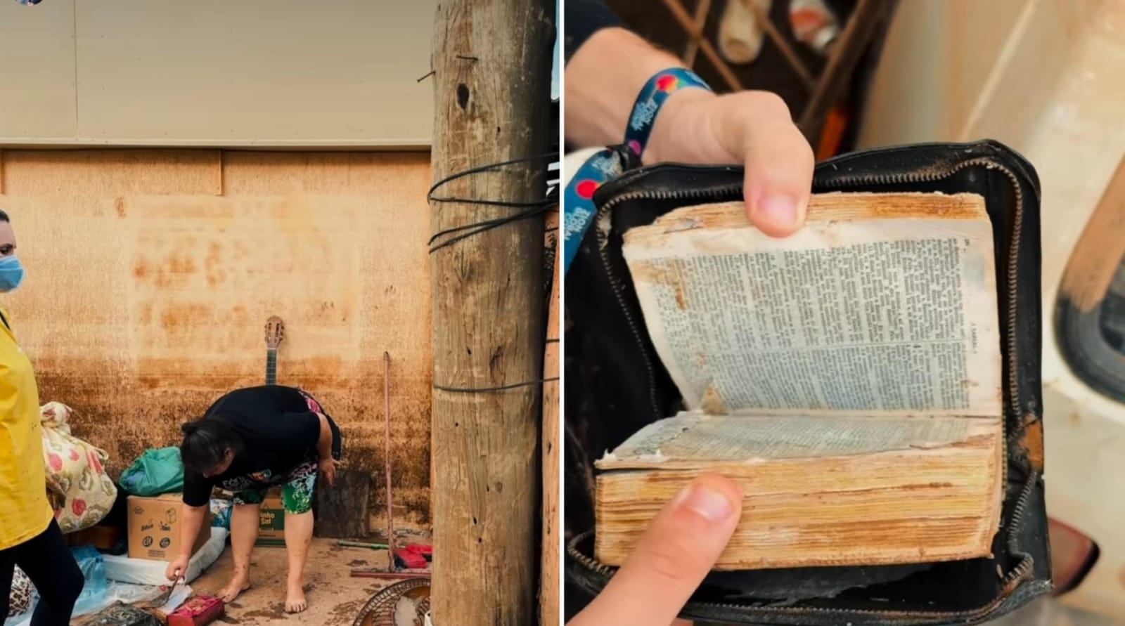 Bíblia é encontrada intacta em casa inundada no Rio Grande do Sul