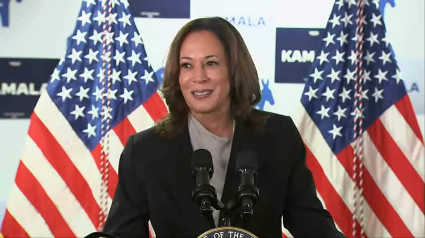 Kamala Harris afirma que ‘direito ao aborto’ é prioridade de sua campanha