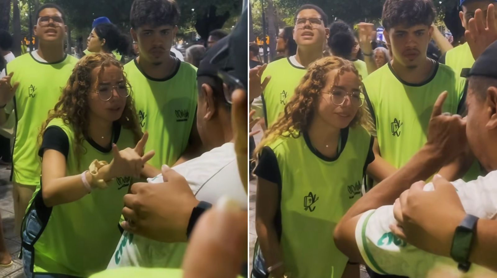 Jovens fazem evangelismo de rua em libras no Nordeste: “Jesus fala todas as línguas”