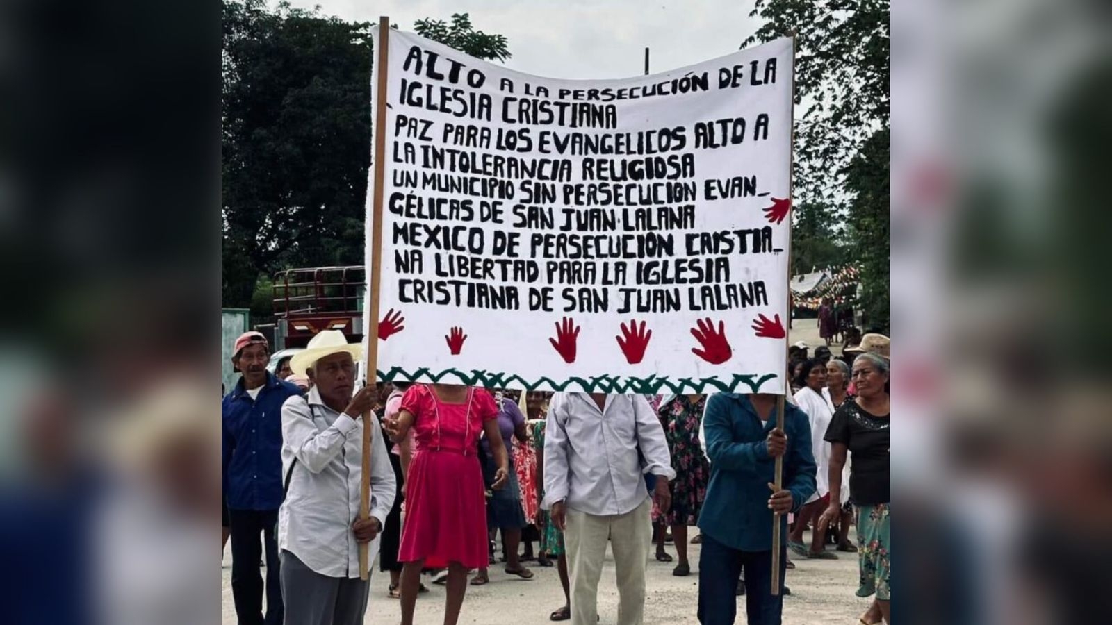 Evangélicos protestam contra perseguição e ataques no México