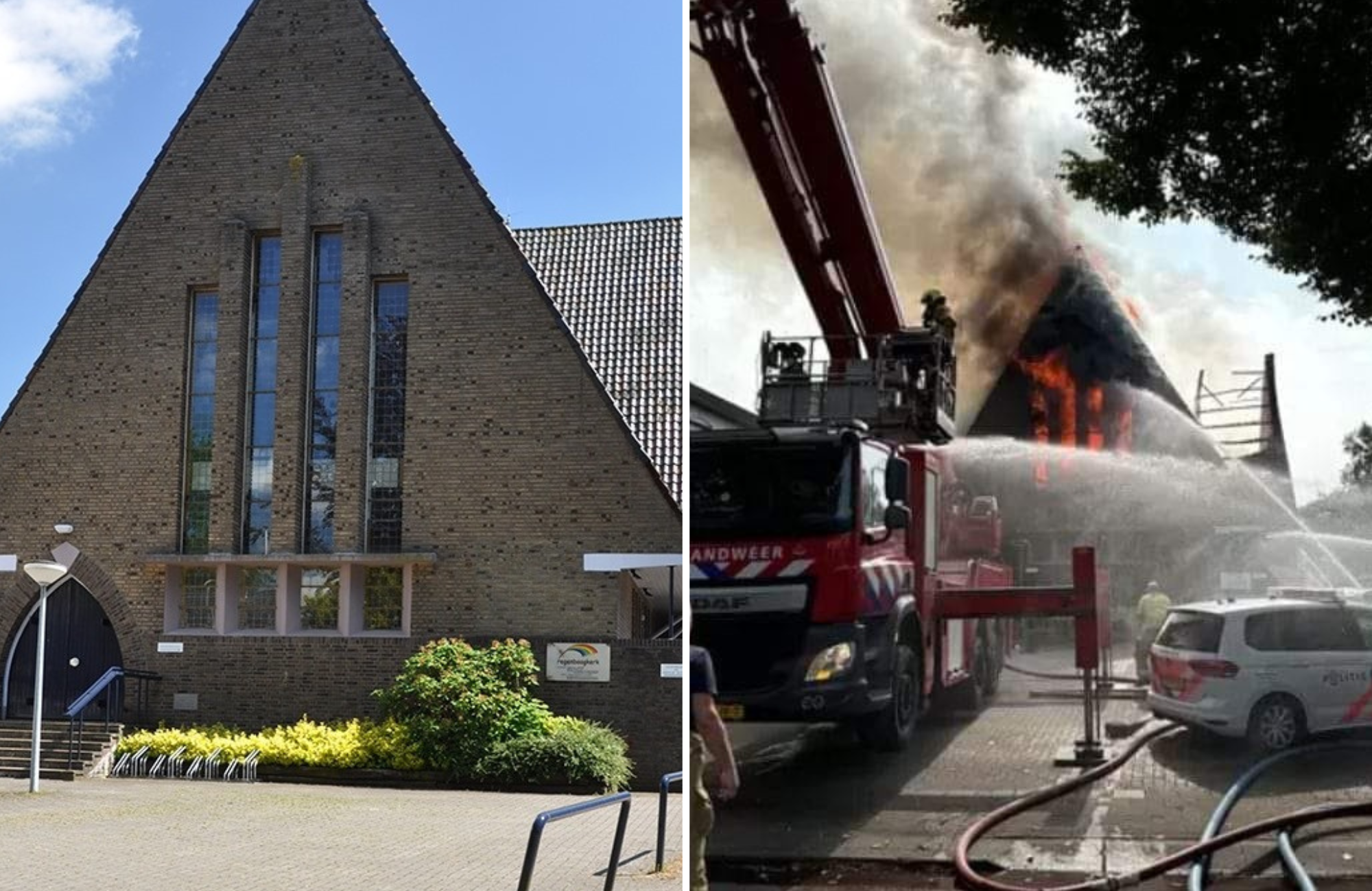 Pastores se unem para ajudar igreja destruída em incêndio, na Holanda 