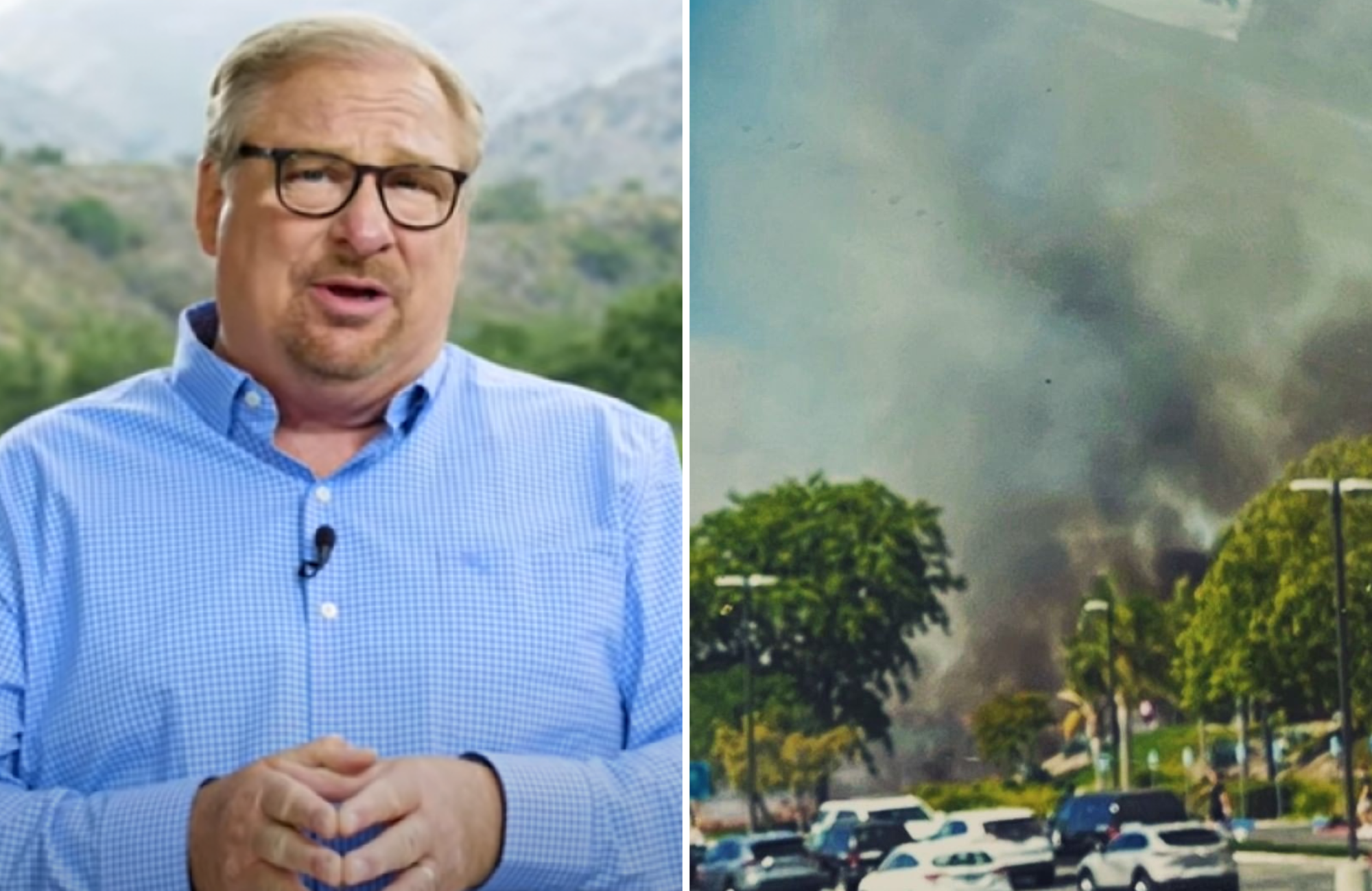 Incêndio florestal 'intencional' atinge Igreja de Rick Warren: ‘Por favor, orem’