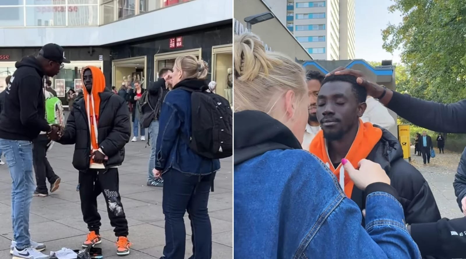 Homem aceita Jesus em evangelismo de rua e pede para ser batizado na Alemanha