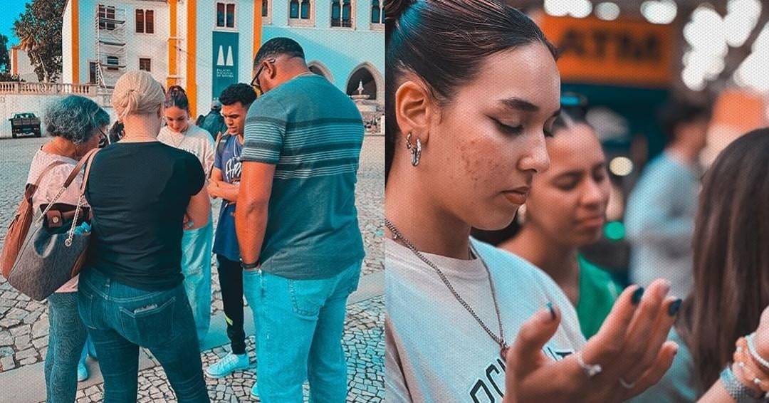 Jovens evangelizam nas ruas de Portugal e levam pessoas a Jesus: “A Igreja está viva”