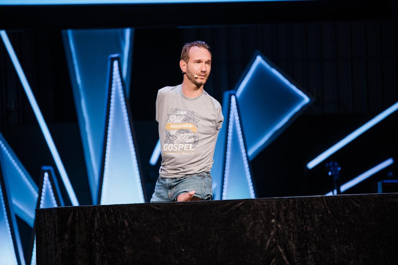 Nick Vujicic fará turnê evangelística em 5 cidades do Brasil durante a Páscoa