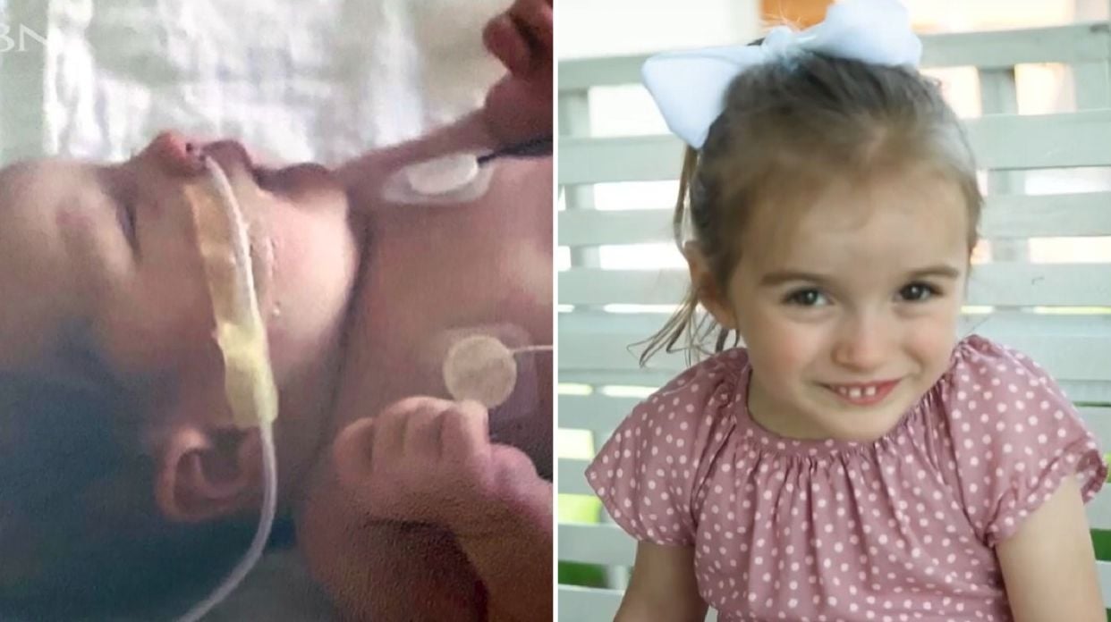 Pais se rendem a Jesus após bebê ser curada de lesão cerebral: “Ele ouviu as orações”