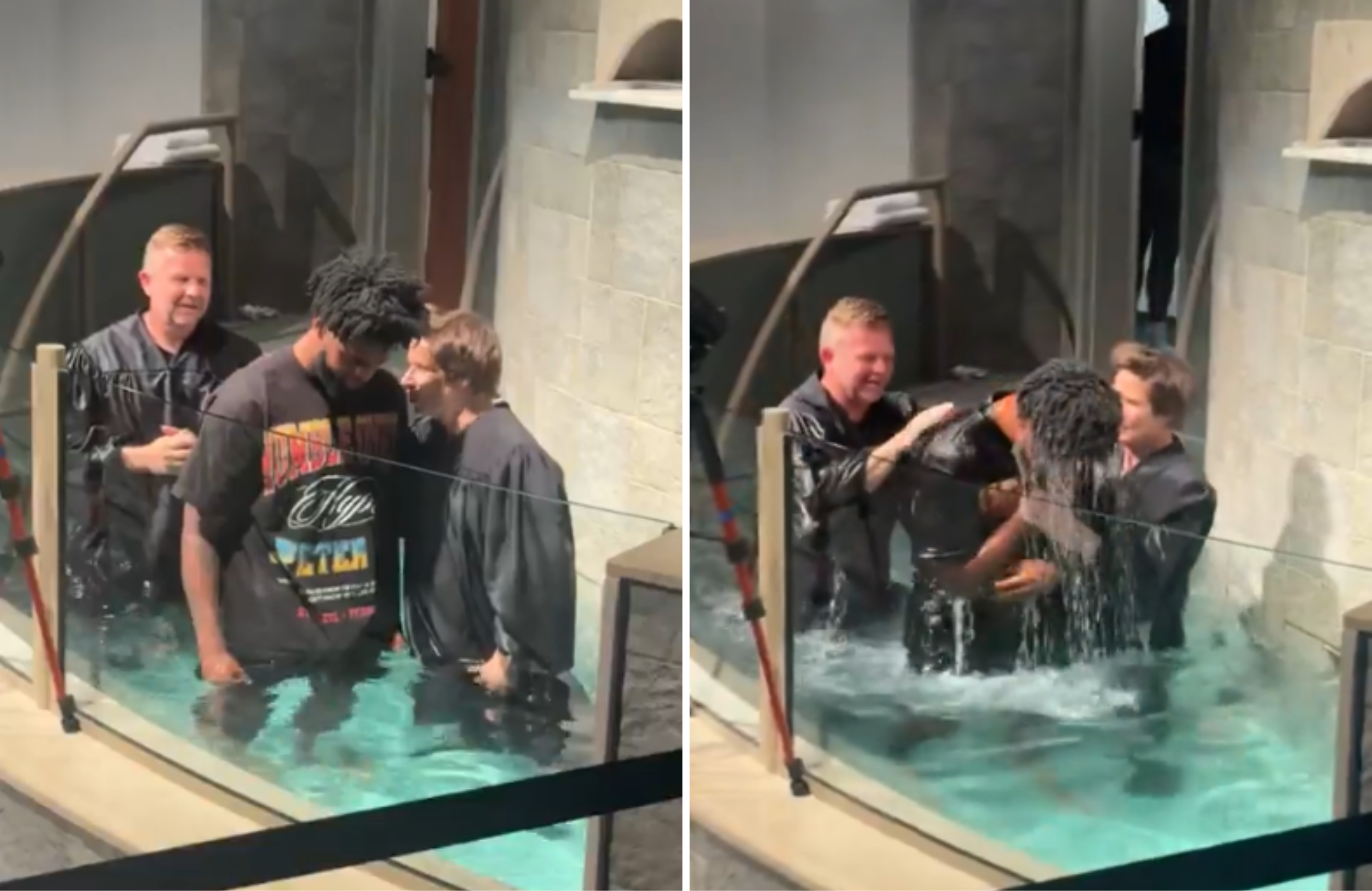 Jogador da NFL é batizado na igreja: "Obrigado, Senhor por este dia"