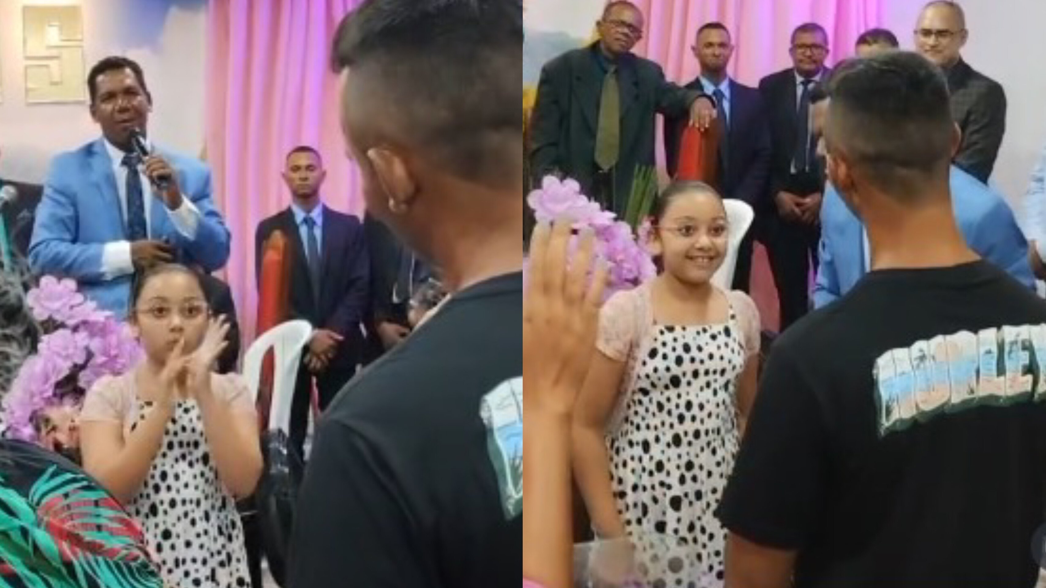 Surdo aceita Jesus após menina traduzir culto em Libras, na Paraíba