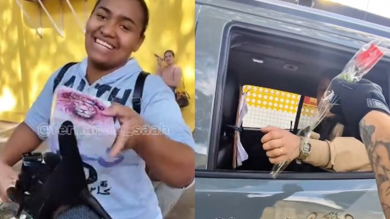 Homem entrega Bíblias e rosas nas ruas do PR: "As pessoas estão carentes do amor de Deus"