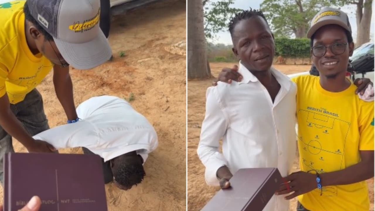 Obreiro chora ao receber Bíblia de estudo na África: “Não tinha acesso”