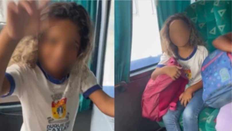 Menina conta com alegria que aceitou Jesus em ônibus escolar: “Ele tocou minha vida”