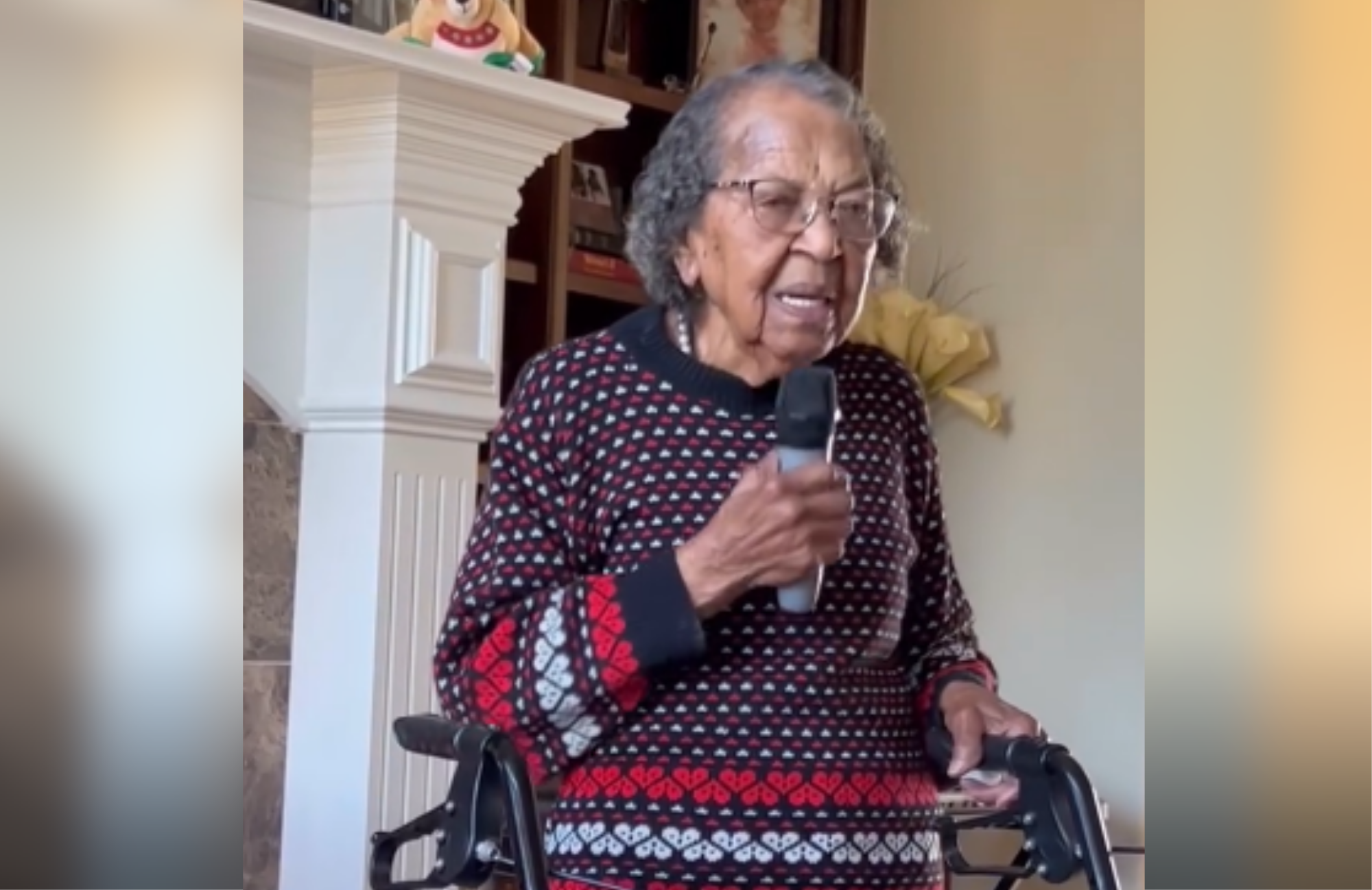 Idosa de 105 anos emociona ao louvar a Deus: ‘Presente para o Corpo de Cristo’”
