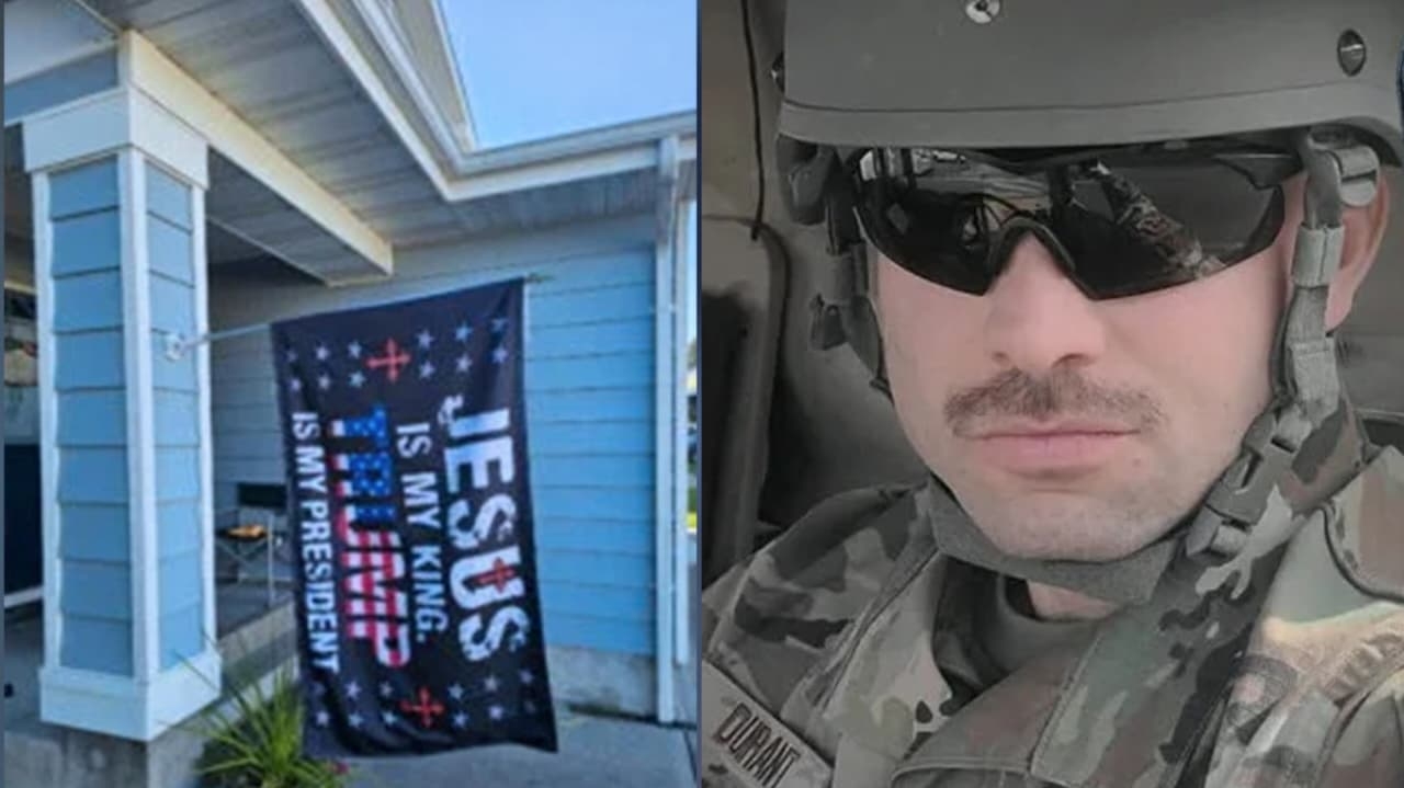 Militar é ordenado a remover bandeira “Jesus é meu Rei” de sua casa nos EUA