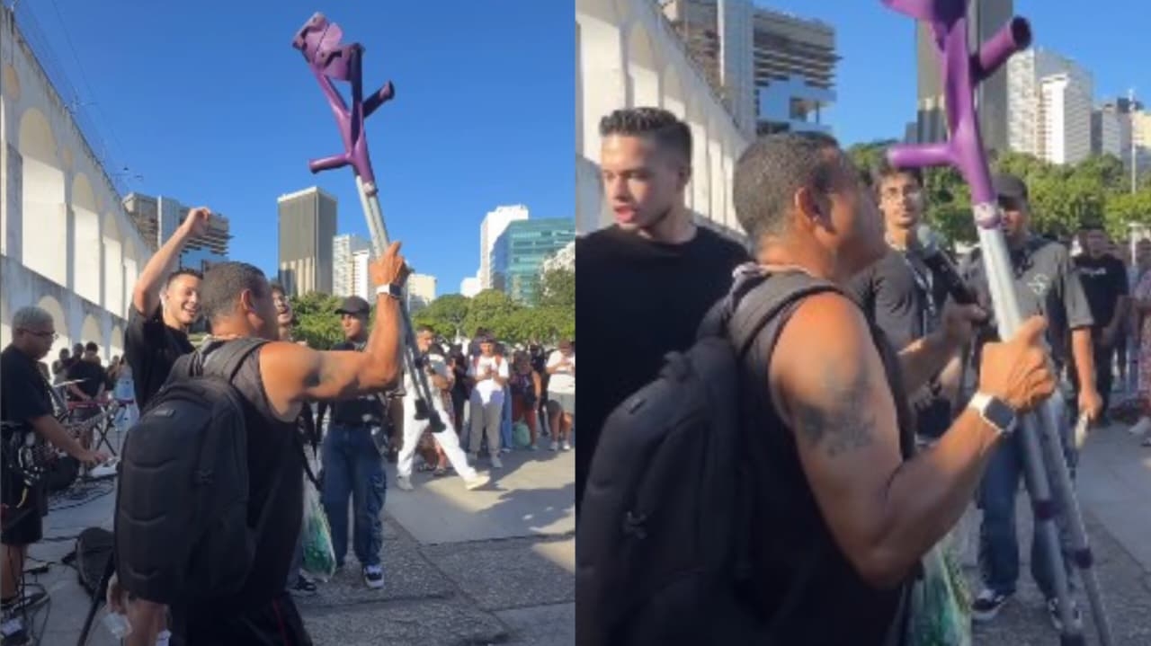Homem que estava há 20 anos de muletas é curado no RJ: “Poder de Deus agindo”