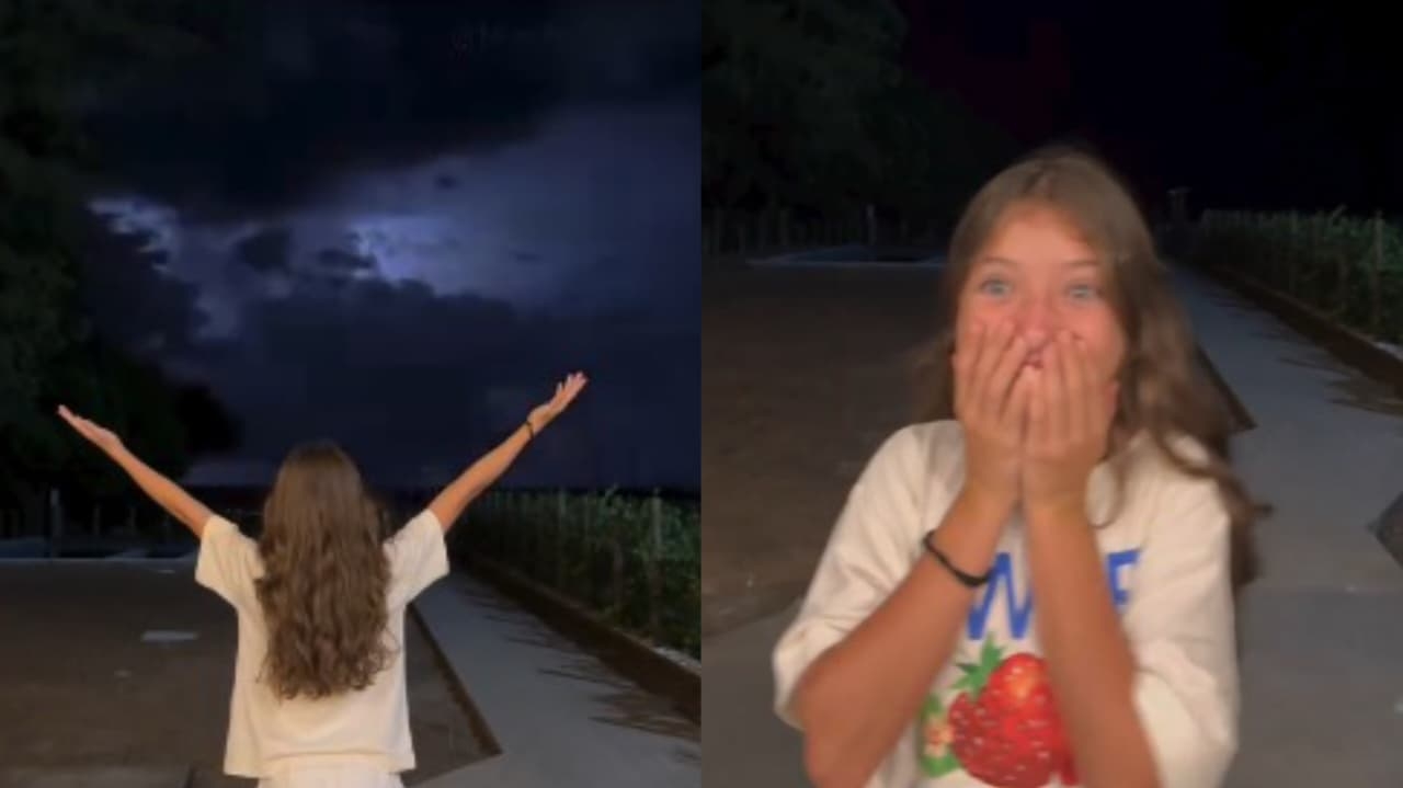 Menina clama a Deus e raios surgem no céu: “Me mostra Tua força”