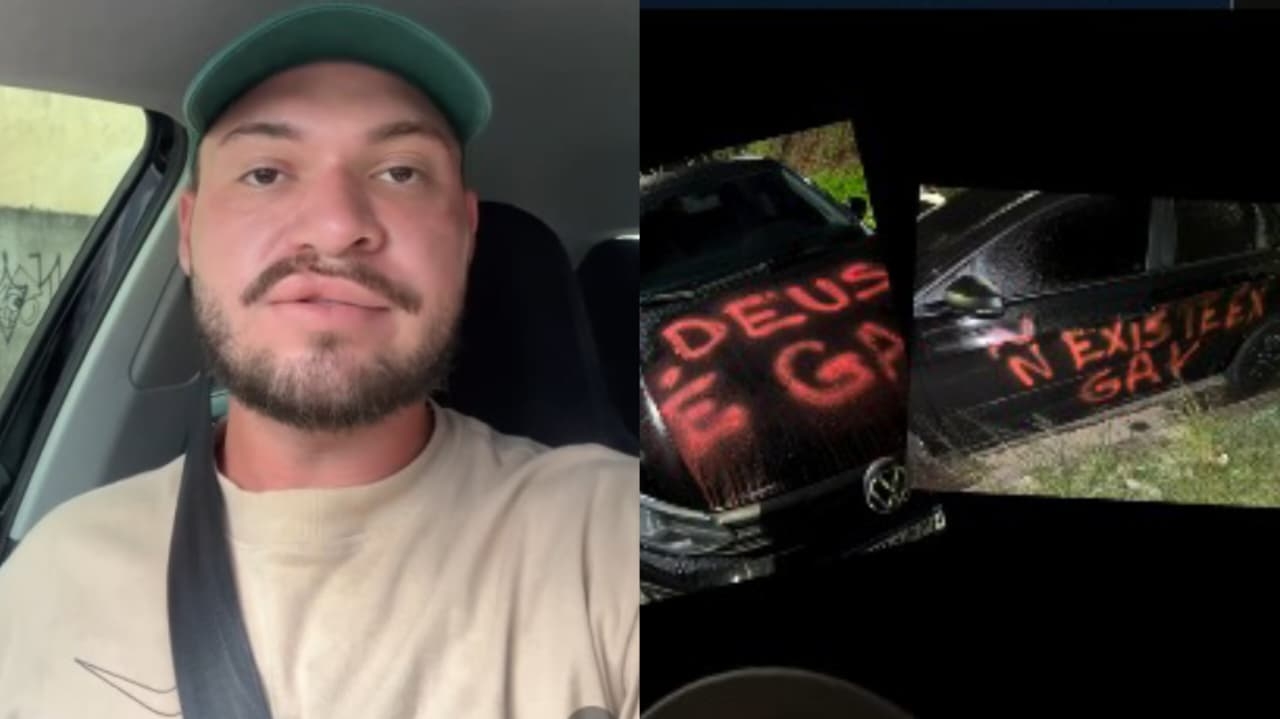 Ex-gay que se converteu tem carro pichado com ofensas: "Intolerância religiosa"