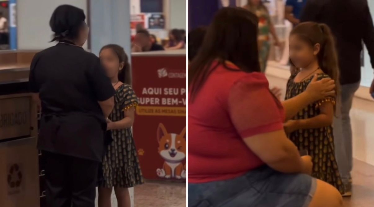 Filha de pastor pede para evangelizar em shopping e ora por pessoas: “Deus te ama””