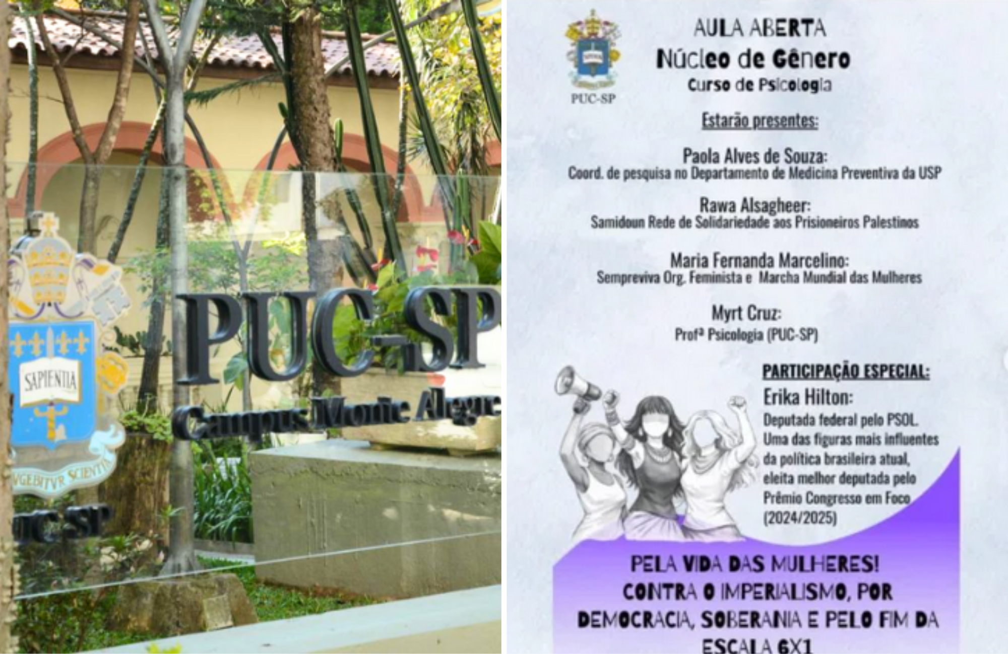 Representante de grupo considerado terrorista por EUA e Canadá participou de aula na PUC-SP