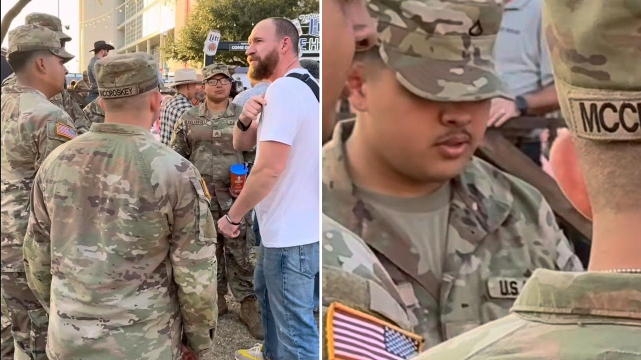 Militares ouvem o Evangelho e recebem oração de evangelista: “Eles têm fome de Deus”