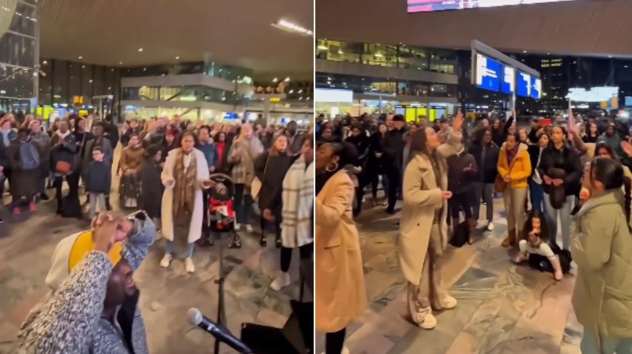 Multidão louva em estação de trem na Holanda: "Jesus é digno de ser adorado em todo lugar"