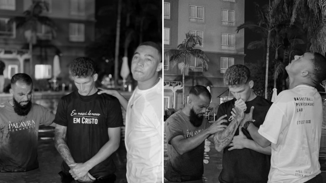 Jogador do Grêmio aceita Jesus e é batizado por companheiro de equipe