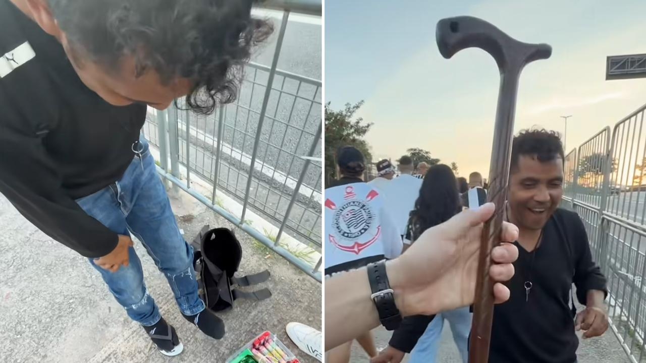 Homem com lesão no pé é curado após oração de evangelistas em jogo do Corinthians