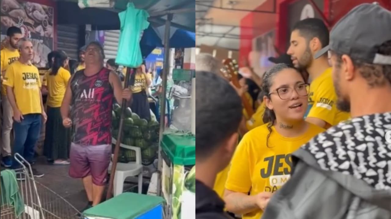 Mesmo sob chuva, cristãos evangelizam em feira e levam 109 pessoas a Jesus: “A fé aumentou”