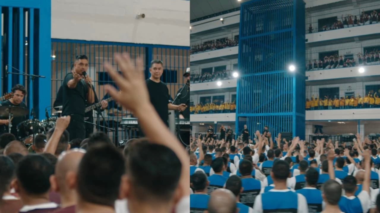 Banda adora com 4.000 presos em prisão em El Salvador: ‘Em Cristo há liberdade'