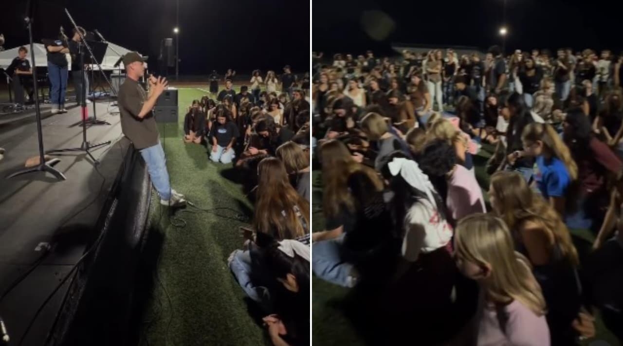 125 estudantes se convertem de joelhos em escola nos EUA: “Estão famintos por Jesus”