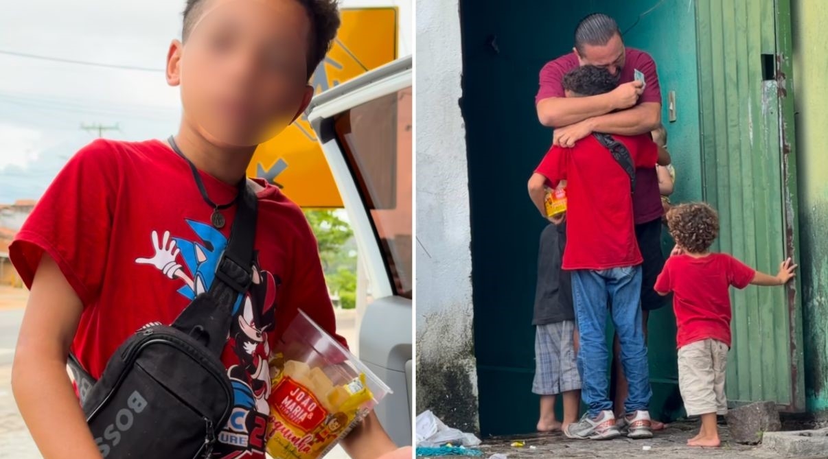 Após falar sobre fé, menino que vendia paçocas recebe ajuda: "Deus responde"