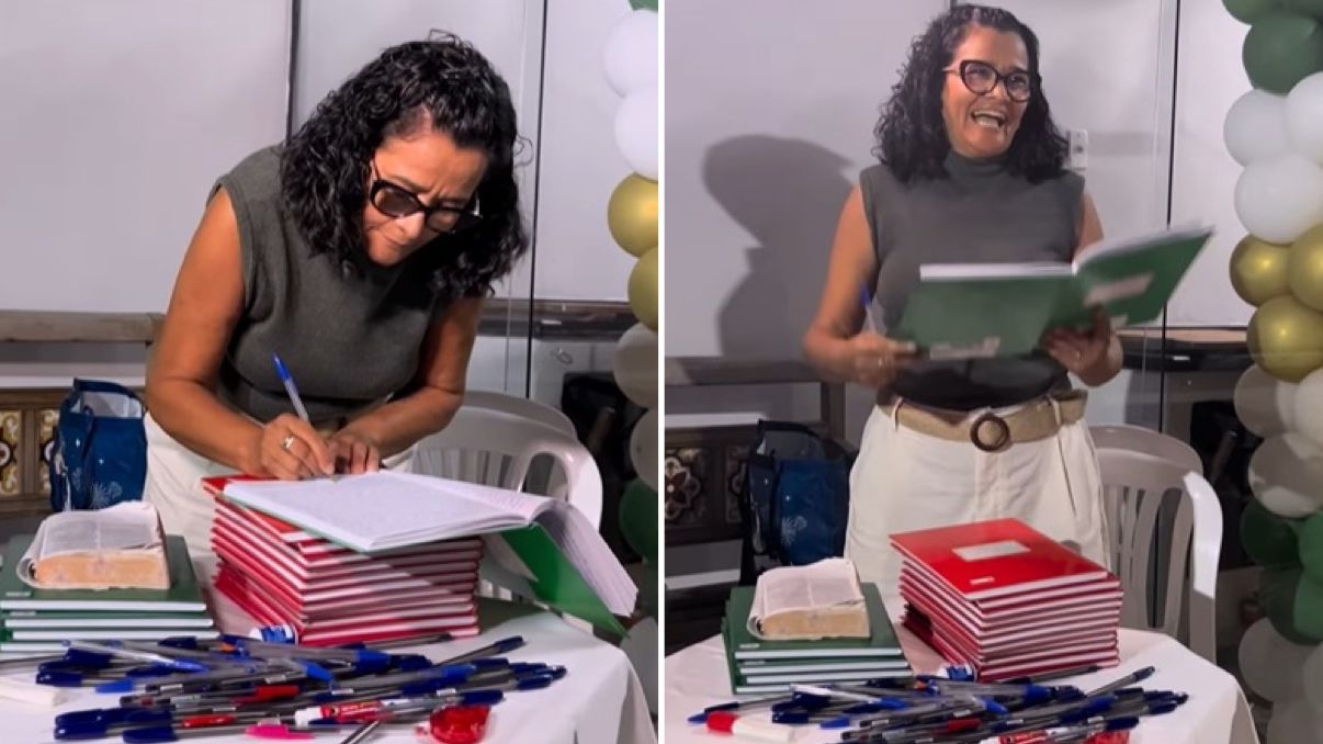 Cristã viraliza após escrever a Bíblia inteira à mão no Rio: “A Palavra me transformou”