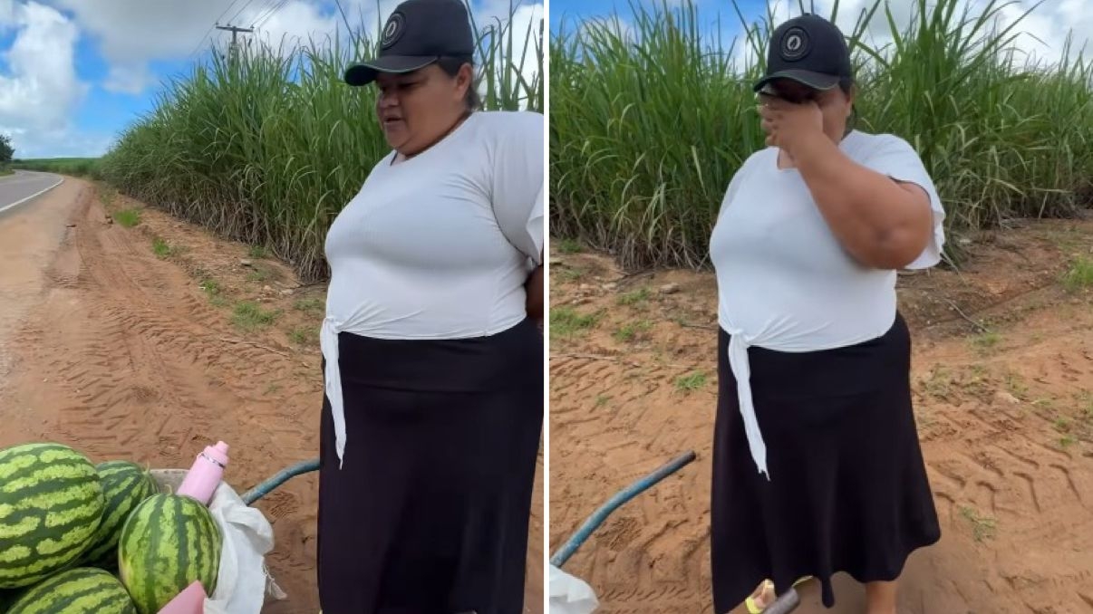 Cristã que vendia melancias na estrada recebe ajuda após testemunhar sua fé: “Deus é fiel”