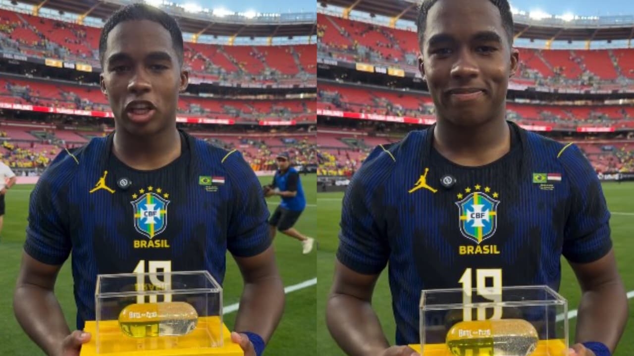 Endrick louva a Deus após prêmio em amistoso da Seleção: "Ele faz coisas extraordinárias"