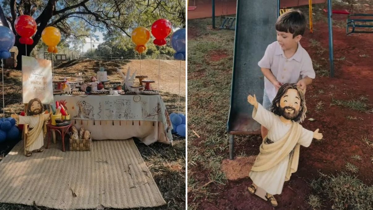 Menino de 6 anos escolhe Jesus como convidado de honra em seu aniversário”