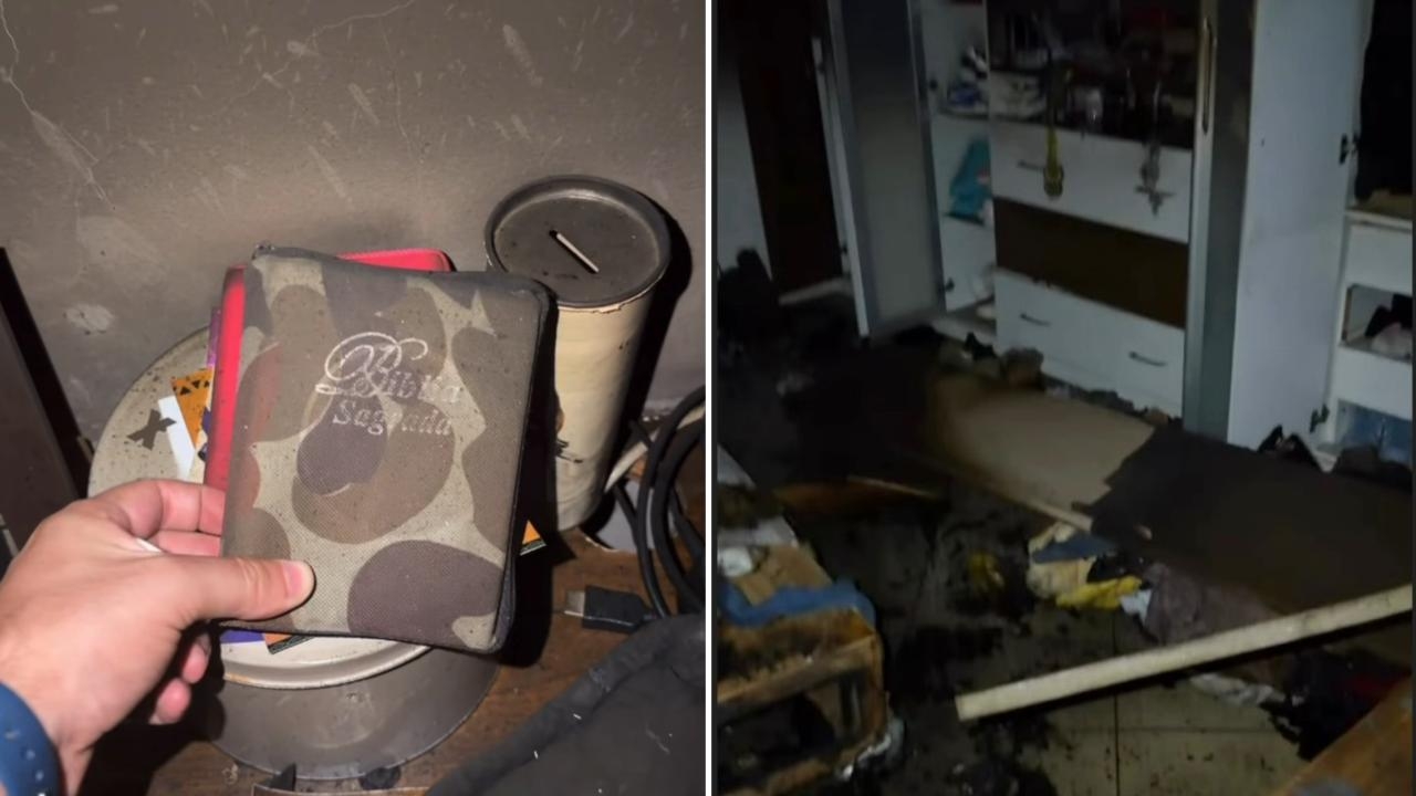 Filho de Regis Danese encontra Bíblia intacta após incêndio: “Não sobrou mais nada”