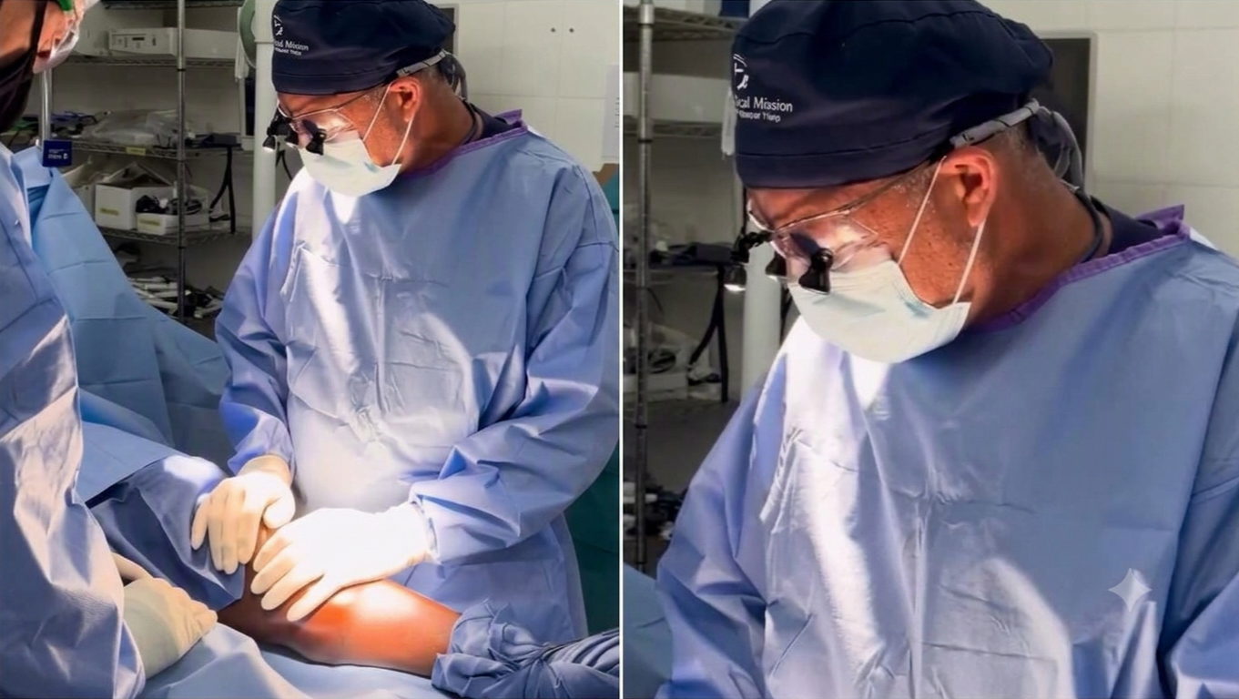 Médico ora a Deus antes de iniciar cirurgia em missão na África: “Nos dê sabedoria”