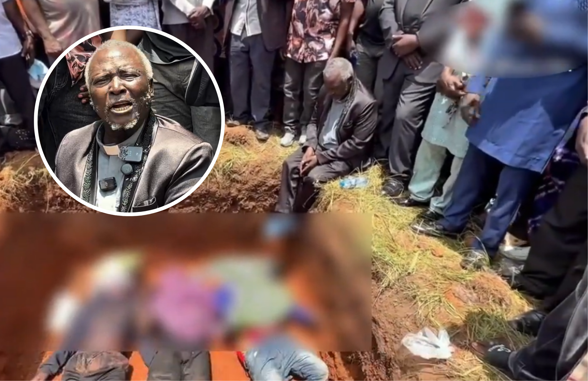 ‘Estamos sofrendo’, diz pastor à beira de cova com corpos de membros de sua igreja