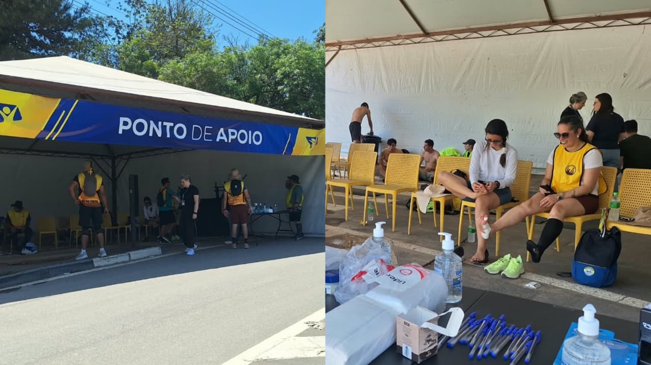 Rede Novo Tempo monta tenda de apoio aos romeiros em rodovia de SP