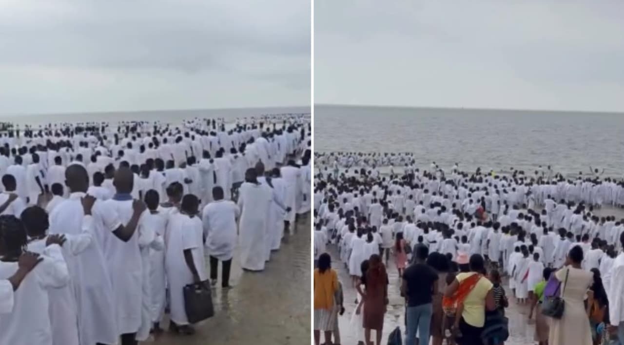 Mais de 3 mil pessoas são batizadas em praia de Moçambique: “Dia histórico”