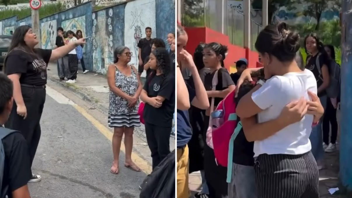 Cristãos evangelizam alunos em frente a escola em SP: ‘Jesus tem um futuro para vocês’