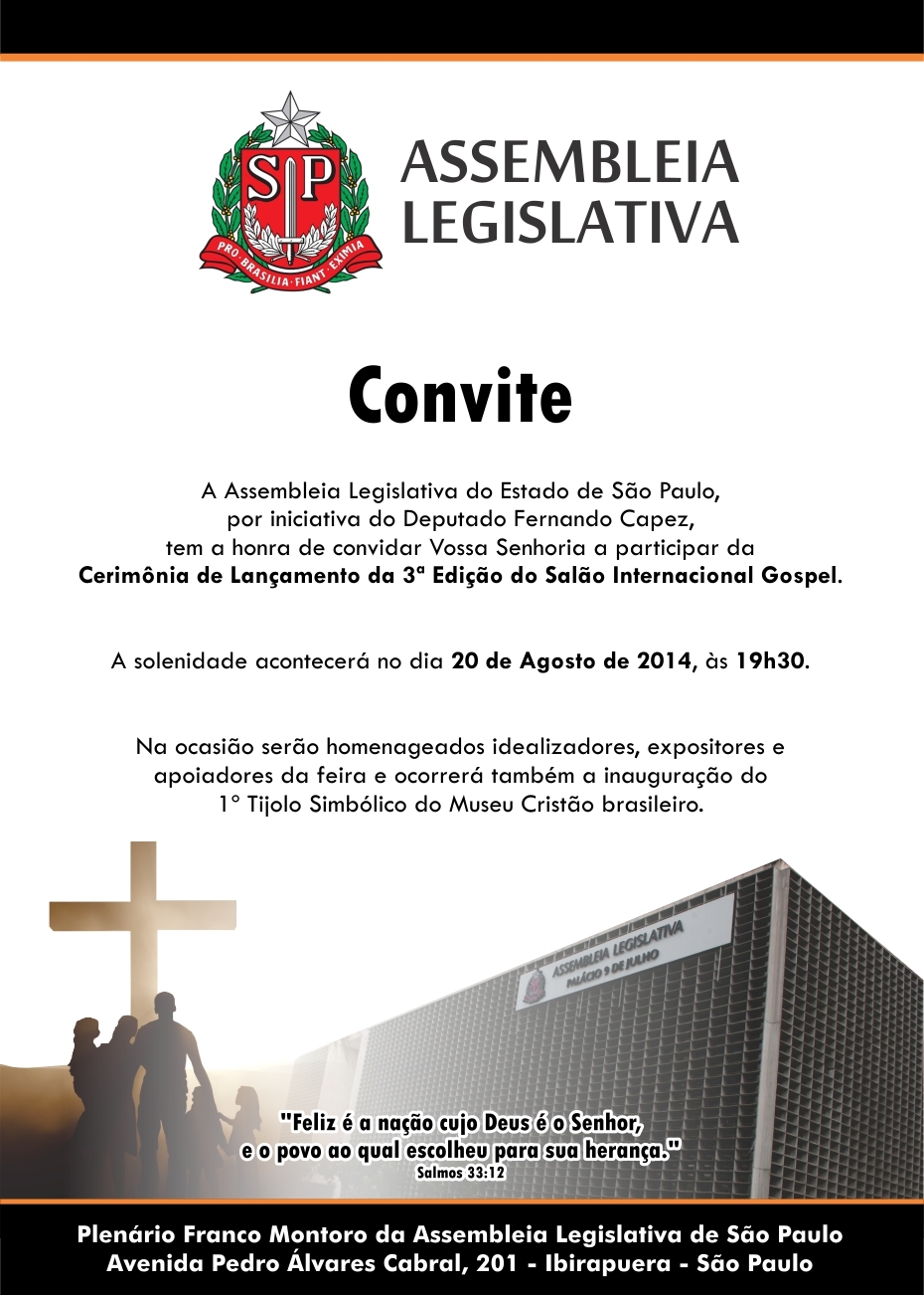 III Salão Internacional Gospel será homenageado na Assembleia Legislativa de São Paulo