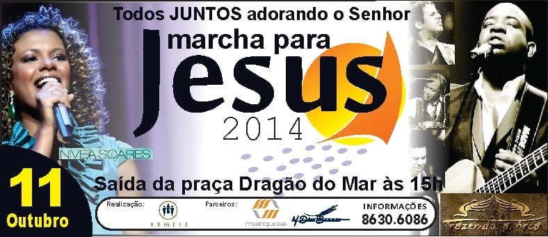 Nivea Soares e Trazendo a Arca estarão na Marcha para Jesus, em Fortaleza (CE)